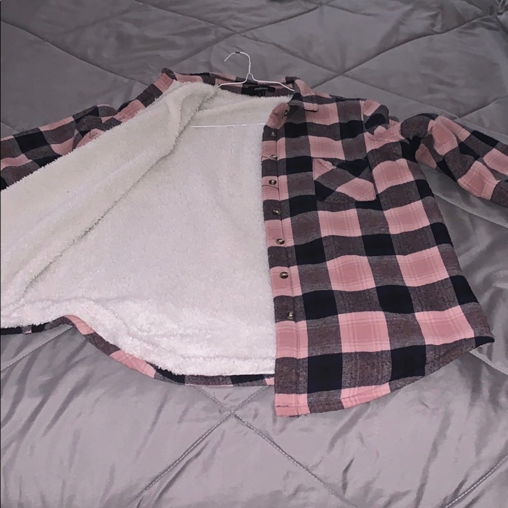 Lined flannel top